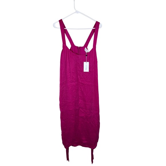 Lovers + Friends Midi Sleeveless Pink Dress w/ Tie Straps Women Size‎ XL New Tag - Picture 1 of 9